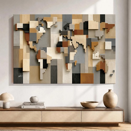 Leinwand bilder xxl weltkarte - leinwand,