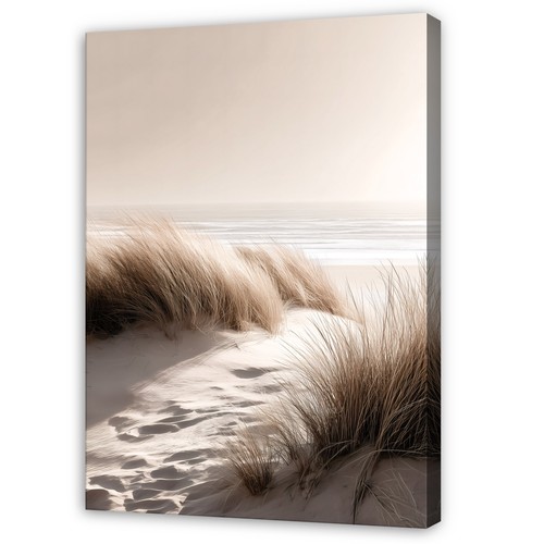 Leinwand strand meer - leinwand, abstieg