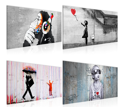 Wandbilder xxl banksy - wandbilder,